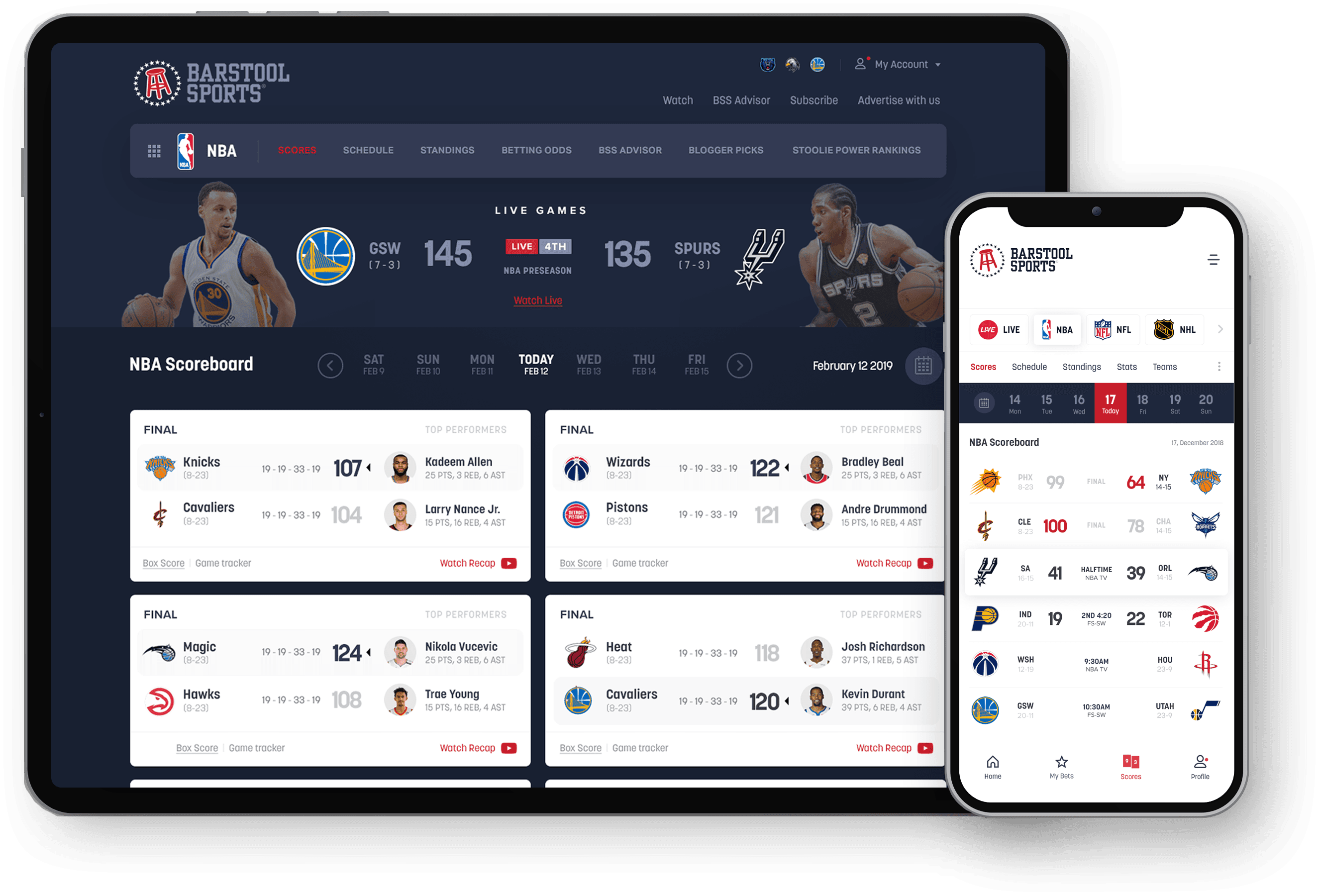 Barstool iPad Mobile Design