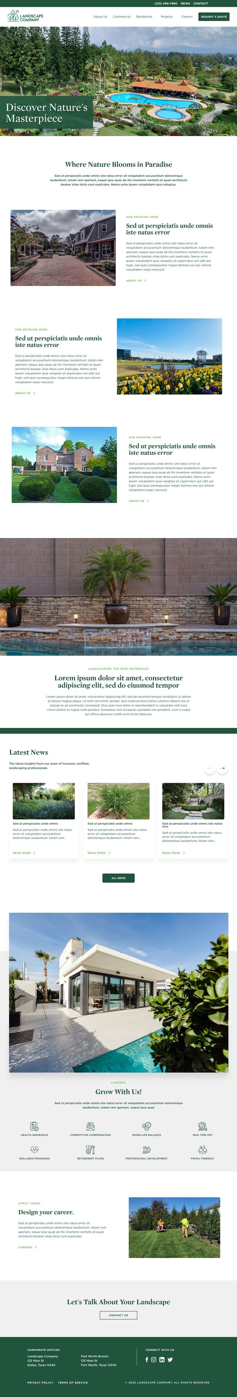 Landscaping Company Website