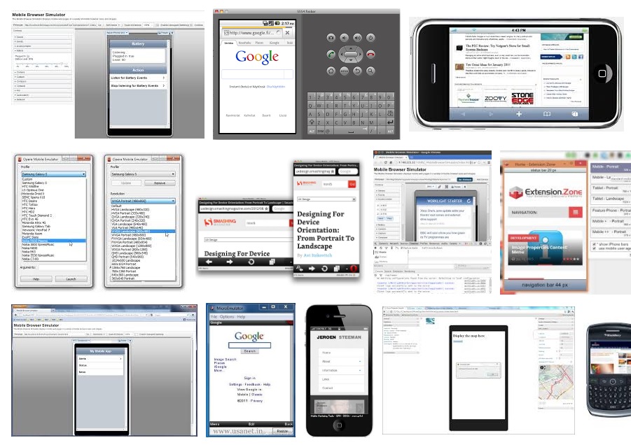 Mobile browser emulator
